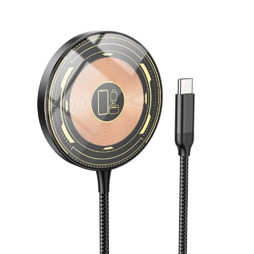 Slika HOCO WIRELESS CHARGER 15W MagSafe DISCOVERY CW45 black