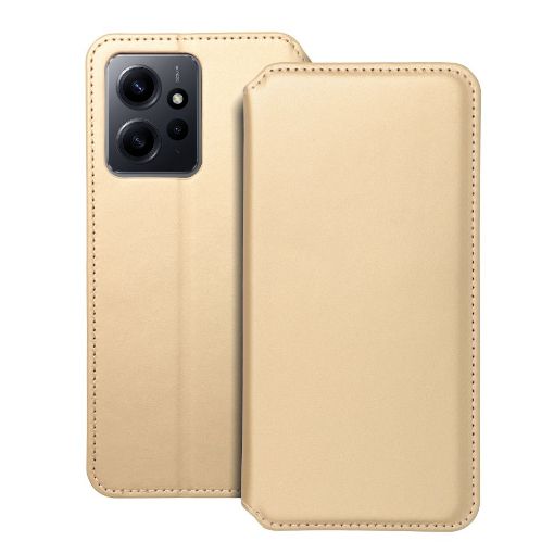 Slika TORBICA DUAL POCKET BOOK XIAOMI REDMI NOTE 12 4G gold